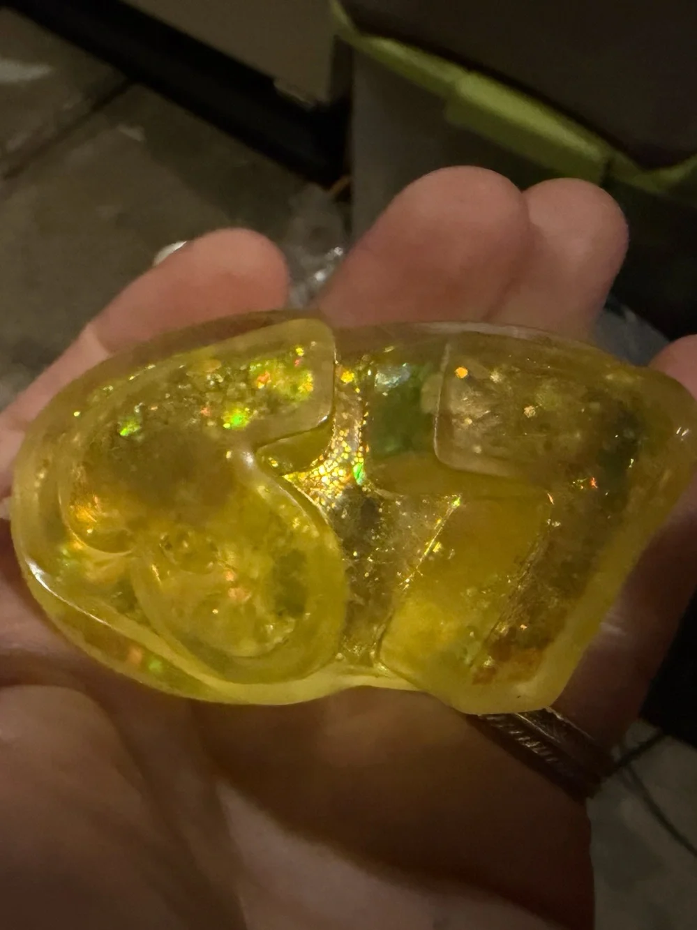 Yellow Glitter 37 Phone Accessory - Protective Decorative Sticker